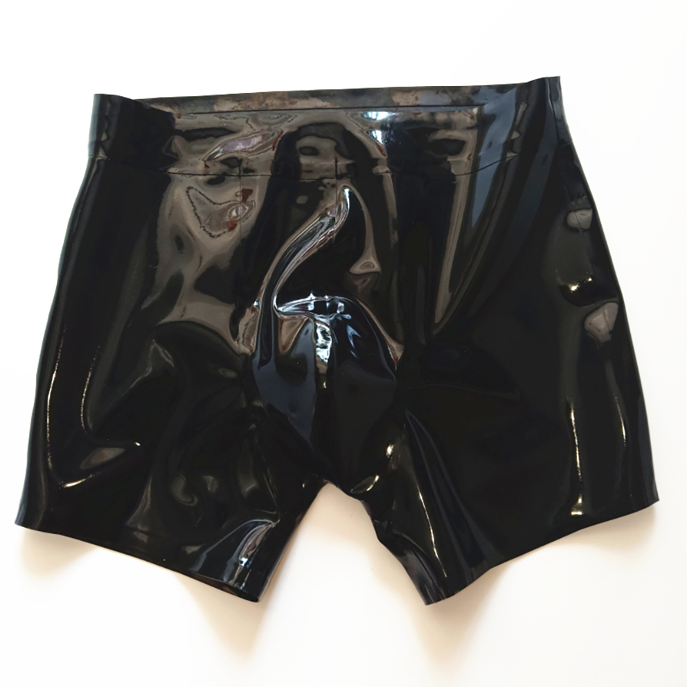 Boyshort Underwear - Short Sexy en Latex Noir pour